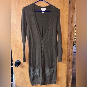 The Territory Ahead Olive Button-Up Cardigan